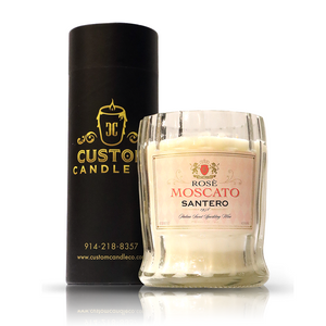 Recycled Rose Moscato Santero Wine Candle