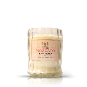 Recycled Rose Moscato Santero Wine Candle