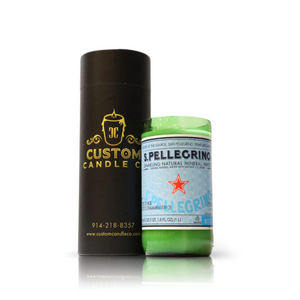 Recycled S. Pellegrino Sparkling Natural Mineral Water Candle