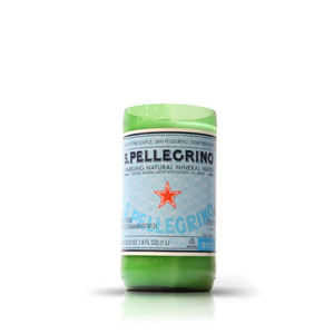 Recycled S. Pellegrino Sparkling Natural Mineral Water Candle