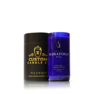 Recycled Saratoga Still Spring Water Candle - Flat Cut