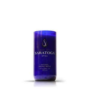 Recycled Saratoga Still Spring Water Candle - Flat Cut