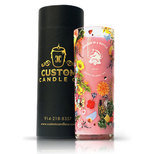 Recycled Summer In A Bottle Pink Wine Candle