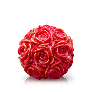 Rose Gold Shimmer Red Candle