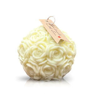 Rose Pastel Yellow Candle
