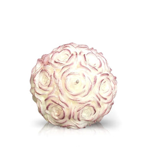 Rose Pink Shimmer White Candle