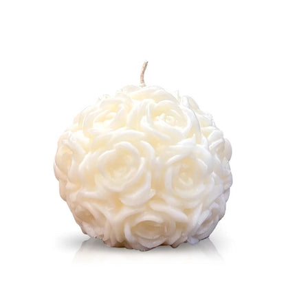 Rose Solid White Candle