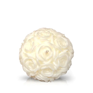 Rose Solid White Candle