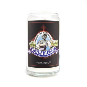 St. Zombi Girl Beer Can Candle