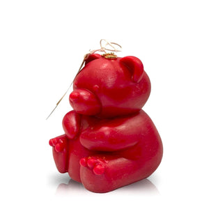 Teddy Bear Red Chubby Candle