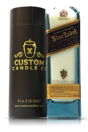 Recycled Johnnie Walker Blue Label Whiskey Candle