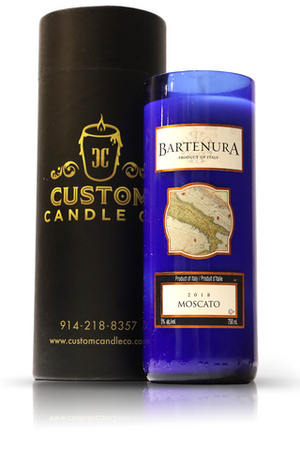Recycled BartenurA 2018 Moscato Wine Candle
