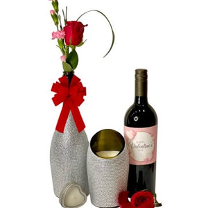 Valentines Luxourious Gift Set – Silver Diamond set