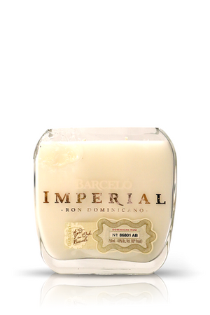 Recycled Barcelo Imperial Dominican Rum Candle