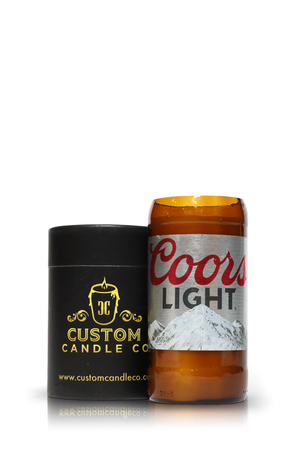 Recycled Coors Lite Beer Candle