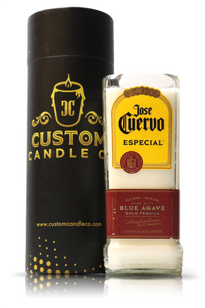 Recycled Jose Cuervo Especial Tequila Candle