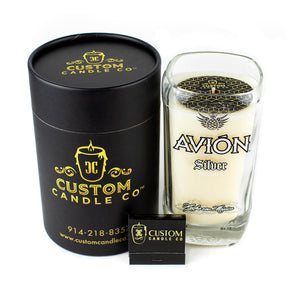 Recycled Avion Tequila Candle Silver