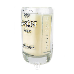 Recycled Avion Tequila Candle Silver