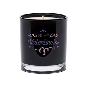 Be My Valentine’s Quote Candle (Black tumbler glass)