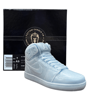 AJ-1 Baby Blue Sneaker Candle – Large