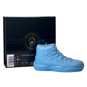 AJ-11 Baby Blue Hightop Sneaker Candle – Large