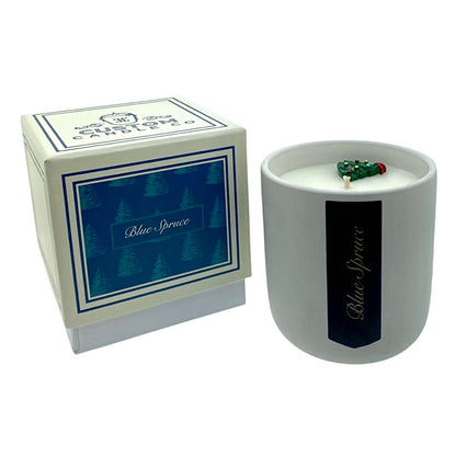 Holiday Scented Boxed Candle – Blue Spruce Scent