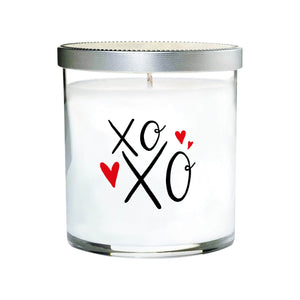 XOXO Colored Quote Candle (Clear tumbler glass)