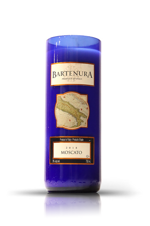 Recycled BartenurA 2018 Moscato Wine Candle