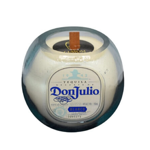 Recycled Don Julio Blanco Tequila Candle