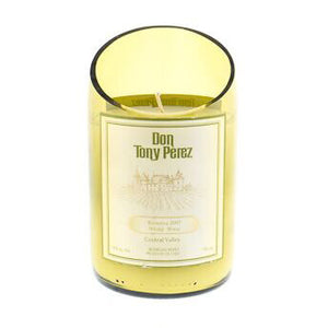 Recycled Don Tony Perez White Wine Candle