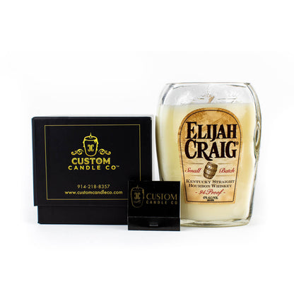 Recycled Elijah Craig Bourbon Whiskey Candle