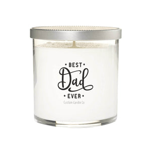 Best Dad Ever Quote Candle