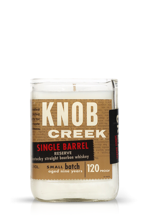 Recycled Knob Creek Whiskey Candle