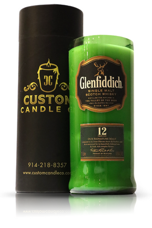 Recycled Glenfiddich Scotch Whiskey Candle