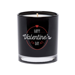 Happy Valentine’s Day Quote Candle (Black tumbler glass)