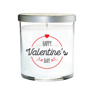 Happy Valentine’s Day Quote Candle (Clear tumbler glass)