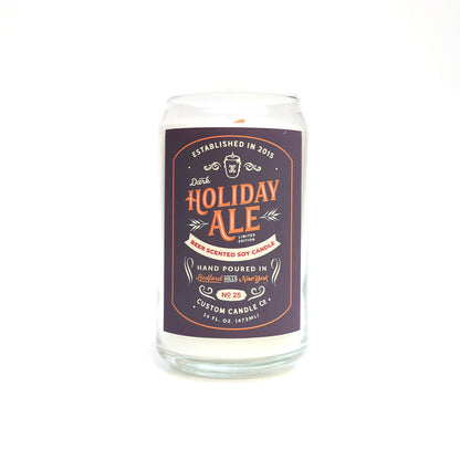 Dark Holiday Ale Candle