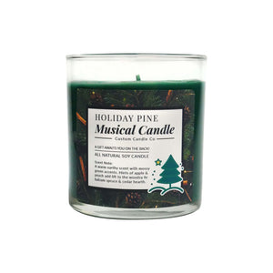 Musical Holiday Candle – Holiday Pine