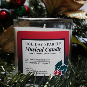 Musical Holiday Candle – Holiday Sparkle
