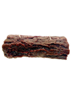 Christmas Holiday Log Shaped Candle (Brown)