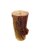 Christmas Holiday Log Shaped Candle (Brown/Glitter)