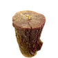 Christmas Holiday Log Shaped Candle (Brown/Glitter)