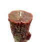 Christmas Holiday Log Shaped Candle (Burgundy)