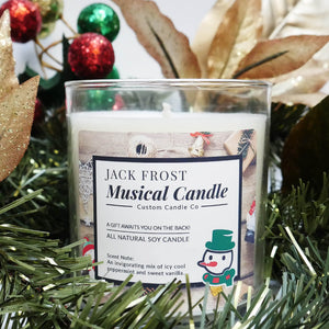 Musical Holiday Candle – Jack Frost