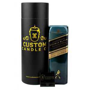 Recycled Johnnie Walker Double Black Whiskey Candle