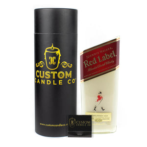 Recycled Johnnie Walker Red Whiskey Candle