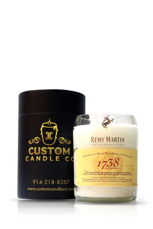 Recycled Remy Martin Champagne Cognac Candle