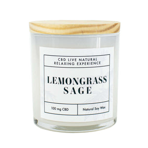 LEMONGRASS SAGE Relaxing Aromatherapy Candle 11oz