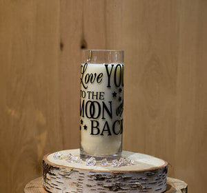 Love You To The Moon & Back Candle