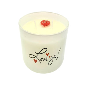 Love ya Quote Candle (Frosted tumbler jar)